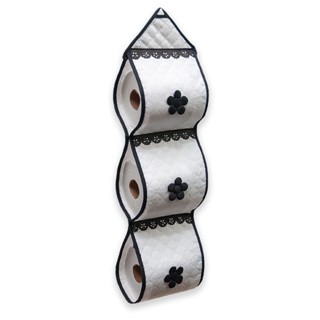 Porta Papel Higiênico Matelado C/ Aplicação e Aviamento Para 3 Rolos em Oferta na Shopee