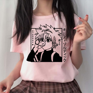 Camiseta Kilua Anime Hunter x Hunter Unissex ROSA pink em Oferta na Shopee