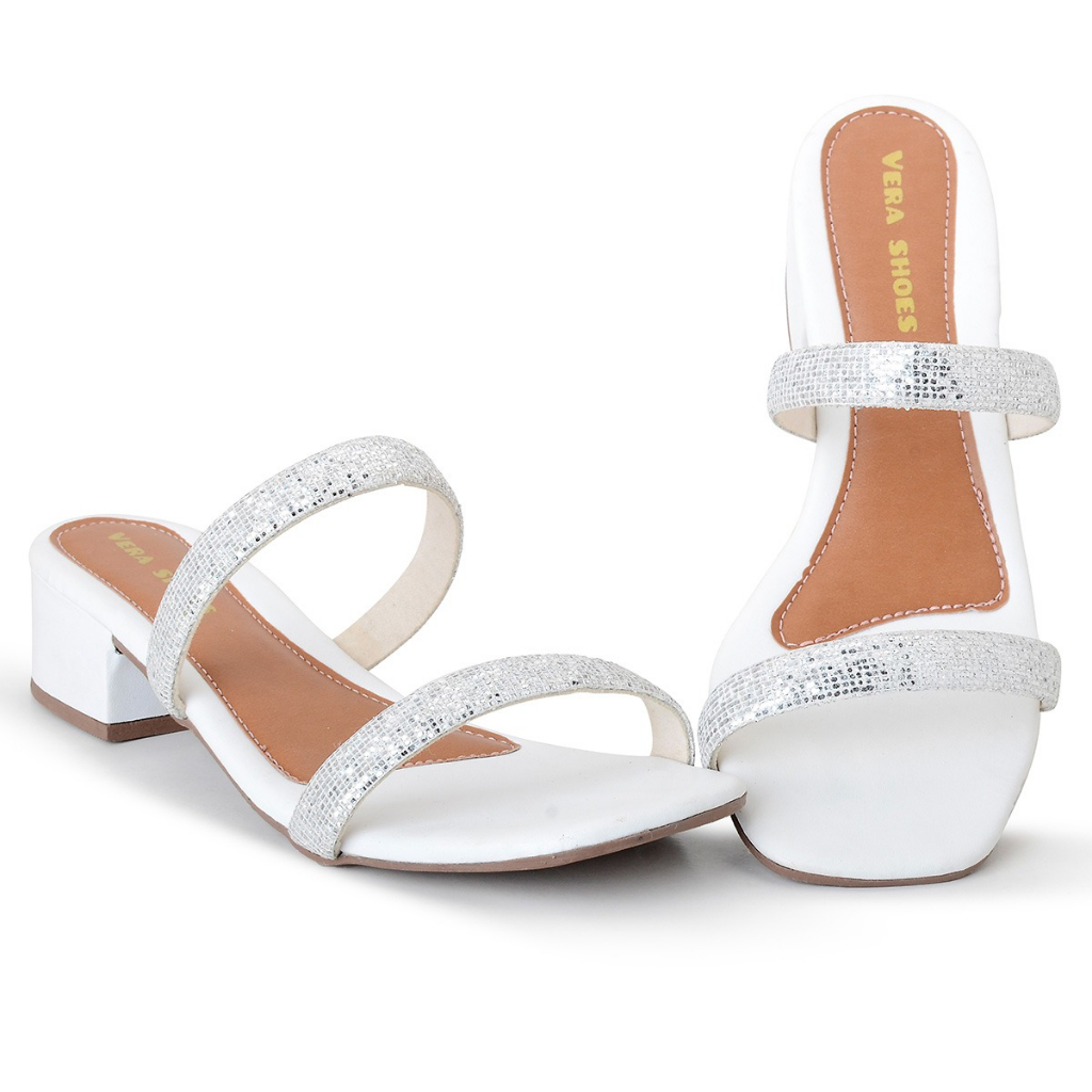 Sandália Salto Bloco Confortável Clean Prática em Oferta na Shopee