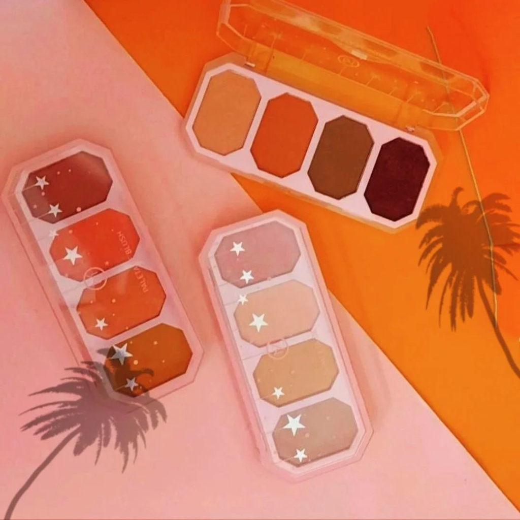 Paleta de Blush 4 Cores Pink Stars My Life MY8521 em Oferta na Shopee