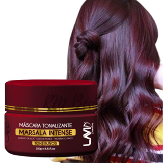 Tonalizante Marsala Para Cabelos Vermelhos Lavid 250g Máscara Tonalizante Tons Ruivo a Pronta Entrega em Oferta na Shopee