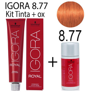 Kit Igora Royal 8.77 + Água Oxigenada 60ml