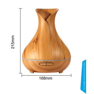 LELONG Umidificador Purificador Difusor Aroma Led Usb 400ml Vaso LE-2328 (cor enviada aleatoriamente)