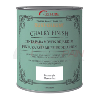 Tinta Chalked Branco ACETINADO Exterior SUPER RESISTENTE Rust Oleum em Oferta na Shopee
