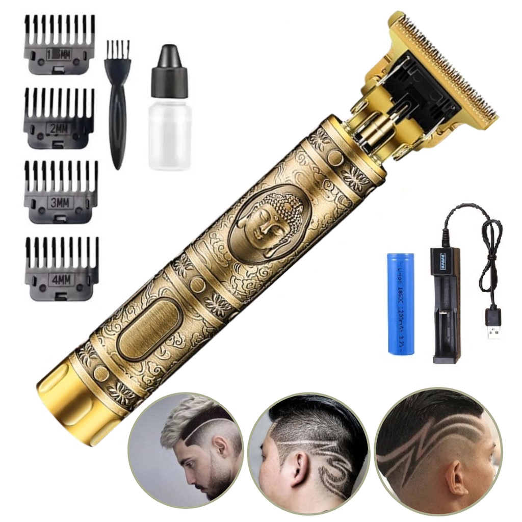 Máquina De Cortar Cabelo Designer Aleatório Elétrico Profissional NOVO 2023 em Oferta na Shopee