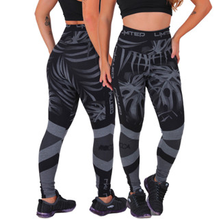 Legging Cintura Alta Compressão Mescla Sublimada New Collection