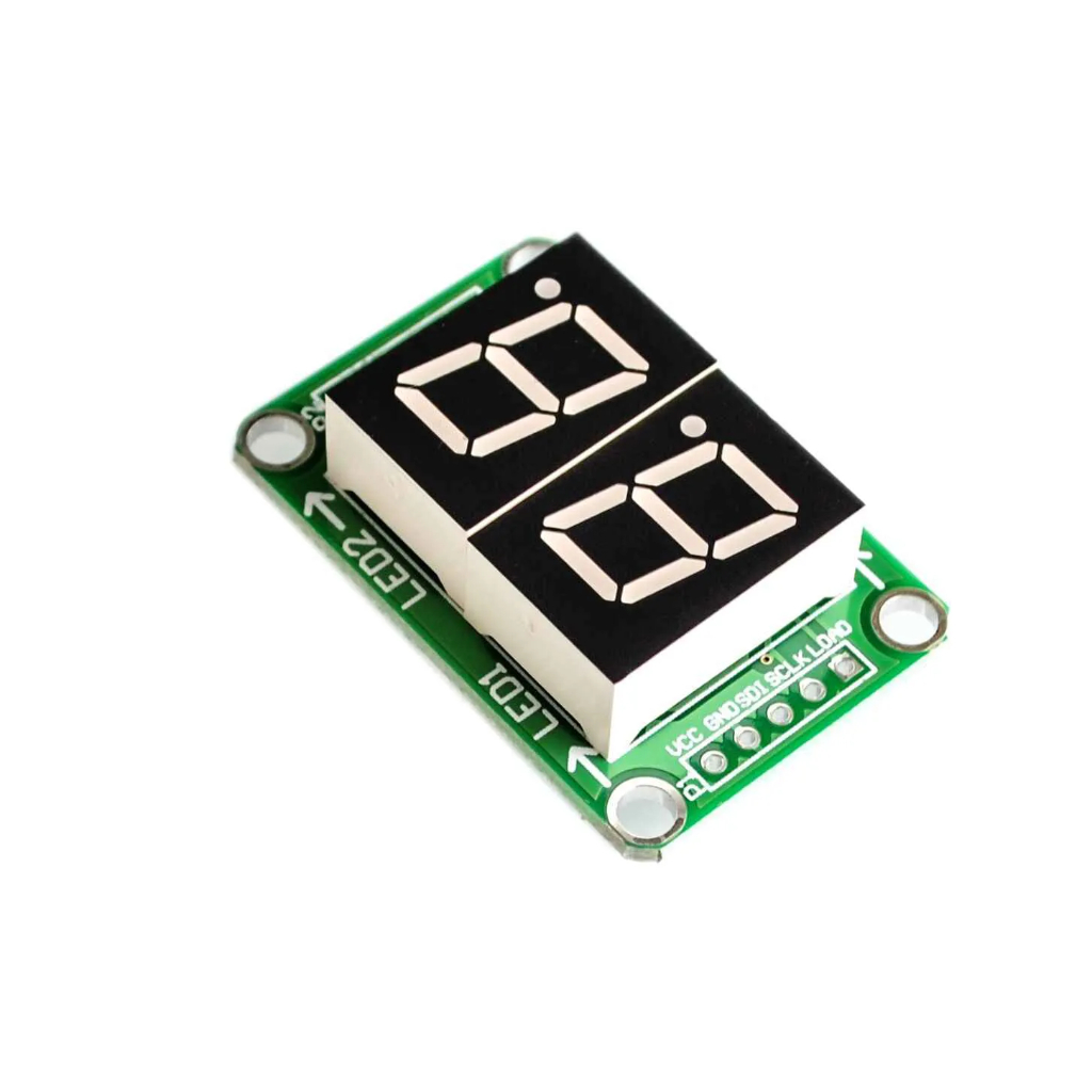 Módulo Display de 7 Segmentos com 2 Dígitos com 74HC595