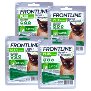 Kit 4 Frontline Plus Gatos Anti Pulga Carrapato Kit Pipeta