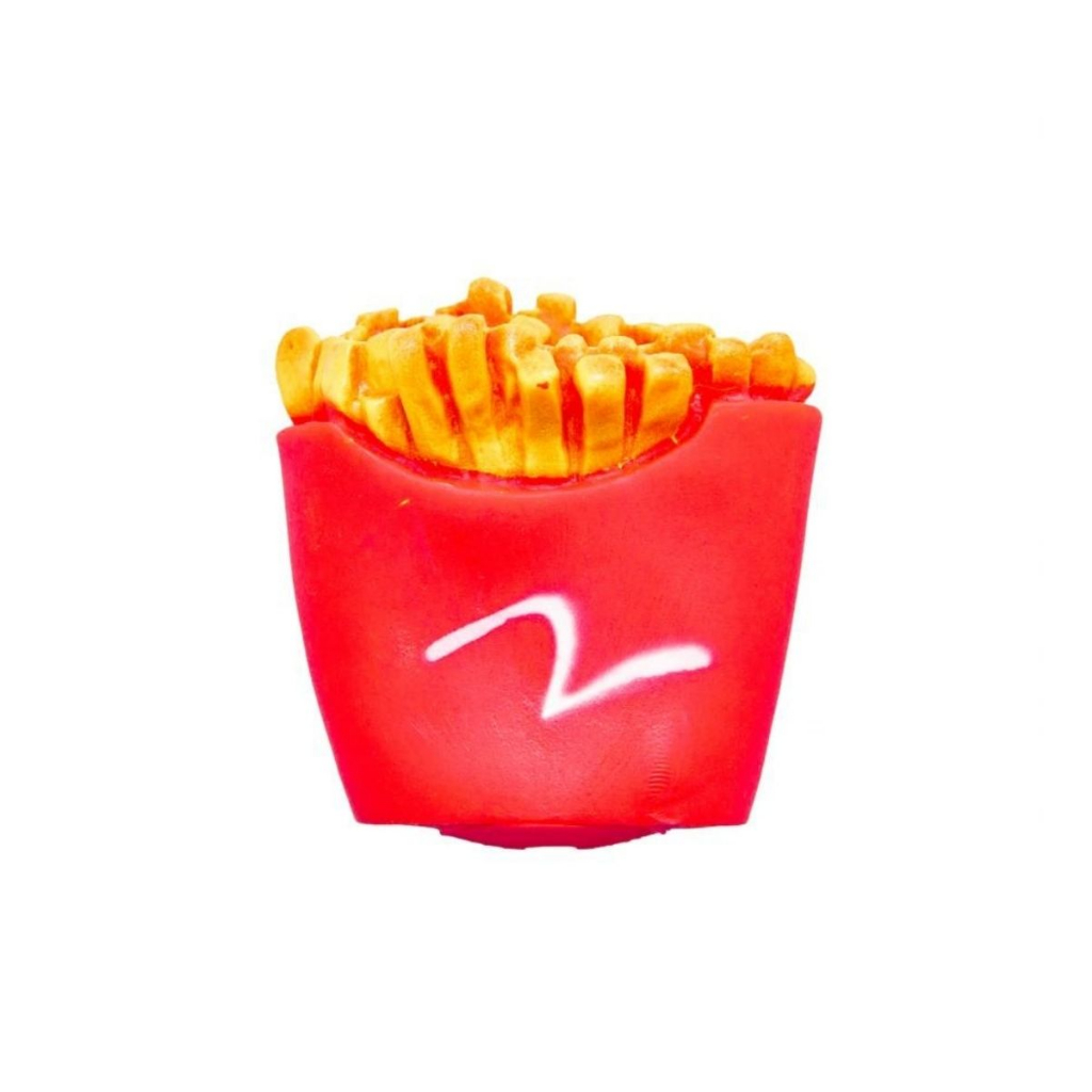 Mordedor para Cachorro Brinquedo de Vinil Batata Frita