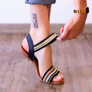 Sandália Feminina Rasteira  Papete Brilho Ortopedica  Confort Birken Antiderrapante Especial 40 em Oferta na Shopee