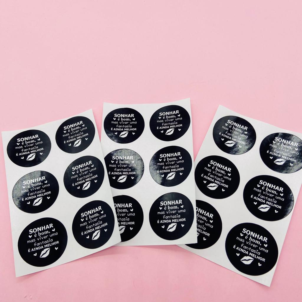 Adesivo Lacre Para Embalagem Rótulo Etiqueta Sex Shop Sexy Sexo Sexólogo Eróticos Papelaria