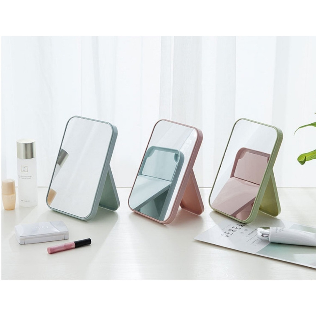 Espelho Quadrado Dobrável e Portátil: Praticidade, Estilo e Conveniência - Dimensões 13.5 x 19.5 cm em Oferta na Shopee