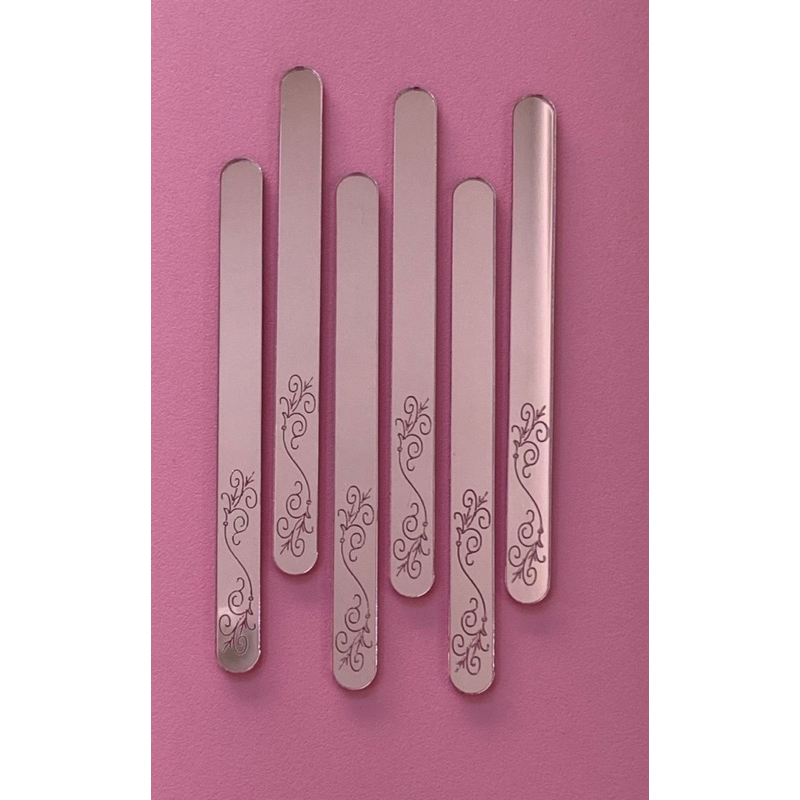 kit Palito em Acrílico Rosê 12 unidades ,doces,confeitaria em Oferta na Shopee