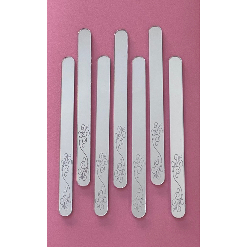 Kit Palito Acrílico Prata 12 unidades ,doces,confeitaria em Oferta na Shopee