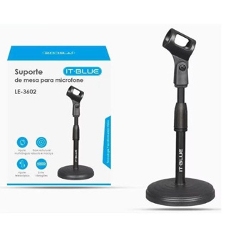Suporte De Mesa Microfone Mini Pedestal em Oferta na Shopee