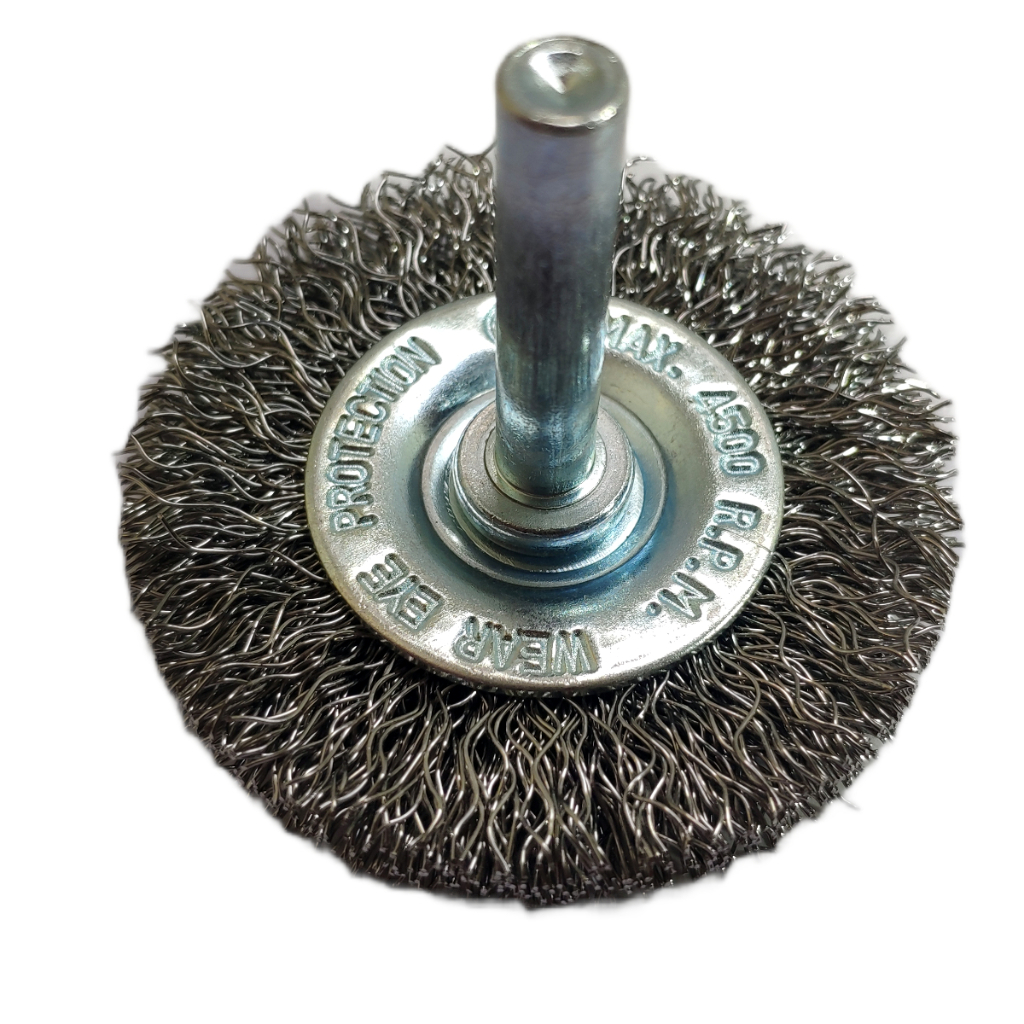 Escova de Aço Circular 75mm com Haste 1/4 Para Furadeira em Oferta na Shopee