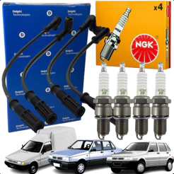 Kit Cabo E Vela De Ignição Original Fiat Uno Fiorino Premio
