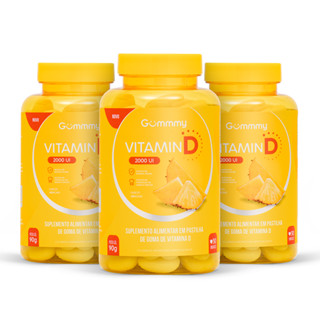 Kit 3 Gummy Vitamina D em goma - Abacaxi