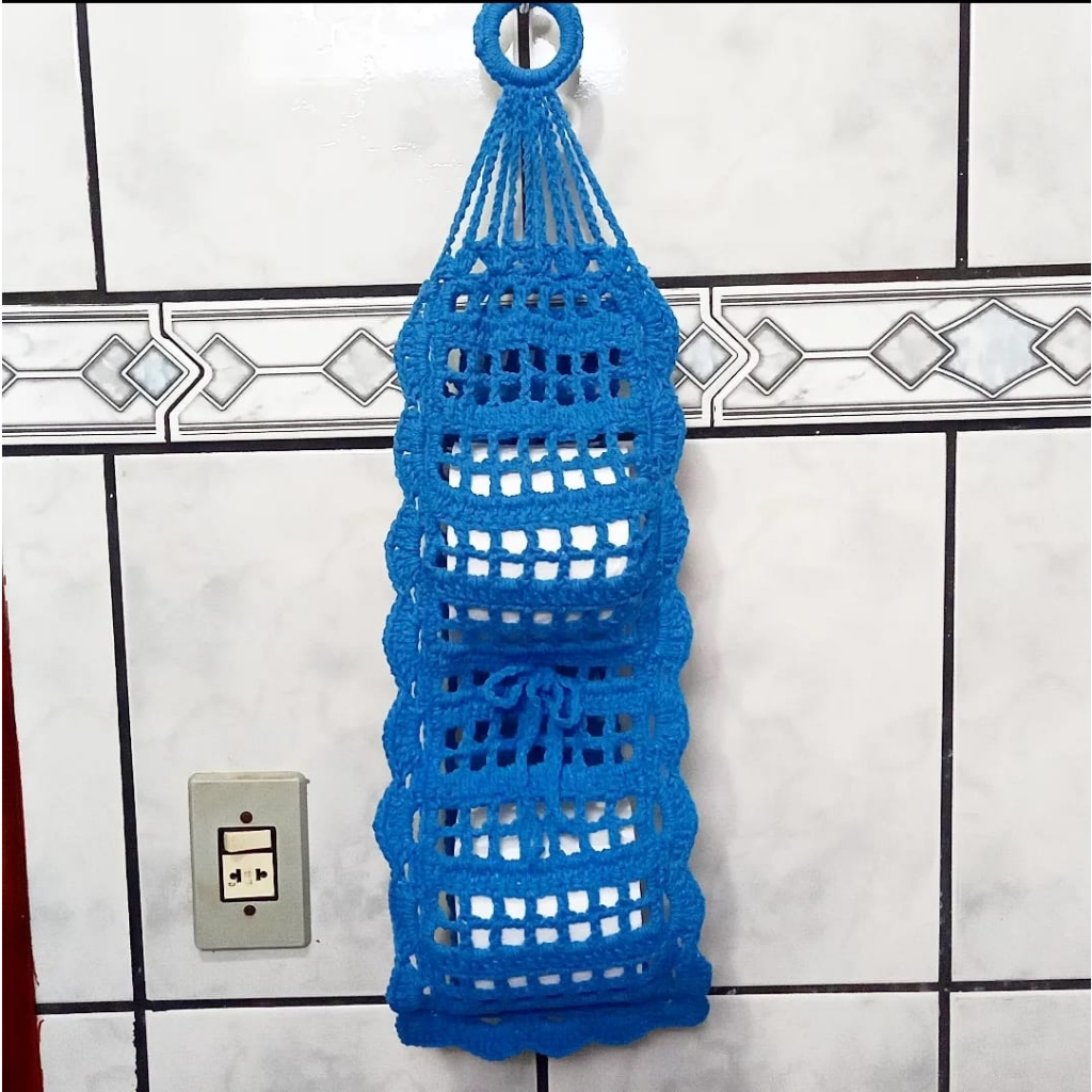 Porta Papel Higiênico em Crochê para Banheiro Casa Decoração Presente Crochet Luxo Moda Lavabo