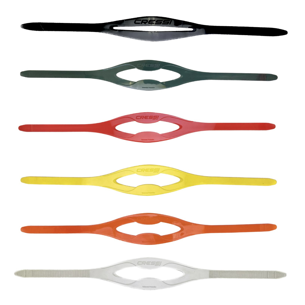 Tira De Silicone Para Máscara De Mergulho Cressi Preto / Transparente / Vermelho / Amarelo / Laranja / Verde Color Colorida (Comp. Seasub Cetus)