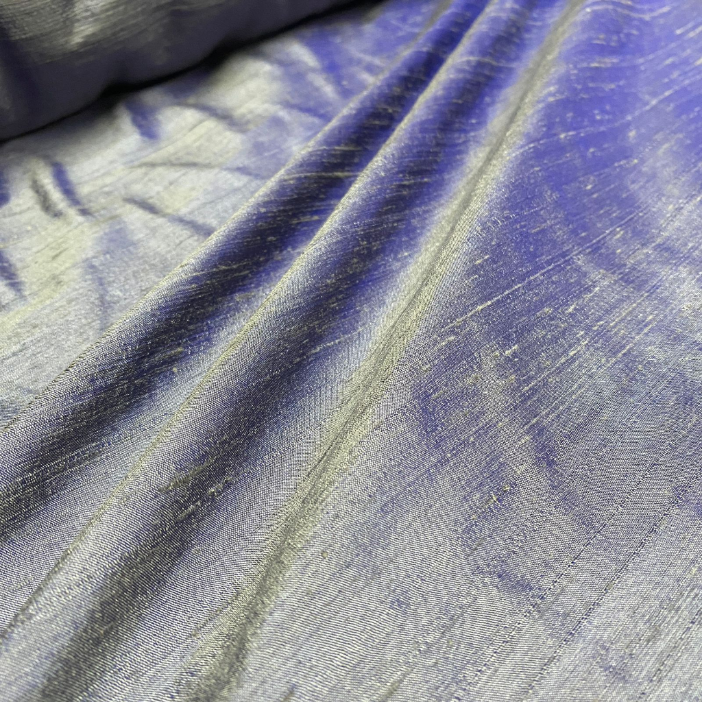 Tecido Seda 100% Pura 1,47m Roxo Frutacor - Cor 29 - Para Roupas Camisas
