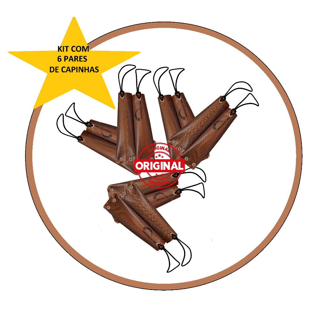 Caixa com 6 pares de capa protetoras chapinhas Lizze e Babylis