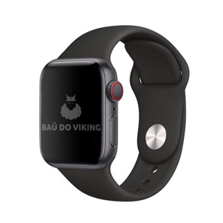 Pulseira Sport Preta Compatível com Apple Watch