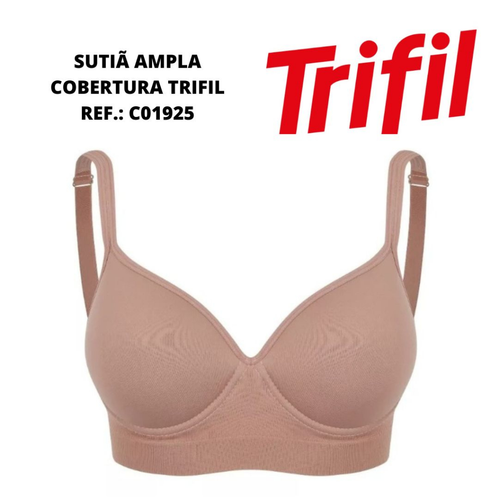 Sutiã ampla cobertura Trifil com bojo com aro sem costura 1925