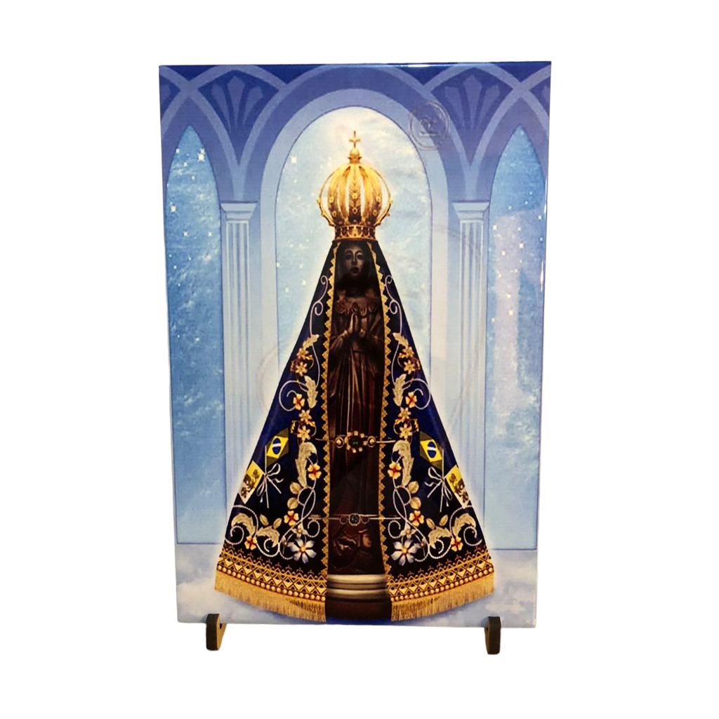 Azulejo Porta Retrato Imagem Nossa Senhora Foto Artigo Religioso em Oferta na Shopee