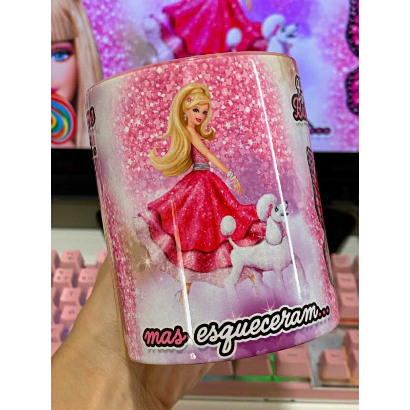 CANECA PERSONALIZADA BARBIE PRESENTE BARBIE LANÇAMENTO CANECA DA BARBIE