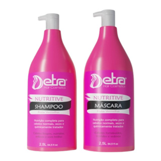 Kit Profissional shampoo e máscara Nutritive Frutas Vermelhas Detra Hair Cosméticos