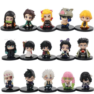 Action Figure Bonecos Colecionaveis Demon Slayer Anime Manga Miniaturas Tanjiro Nezuko Inosuke Zenitsu Kimetsu No Yaiba