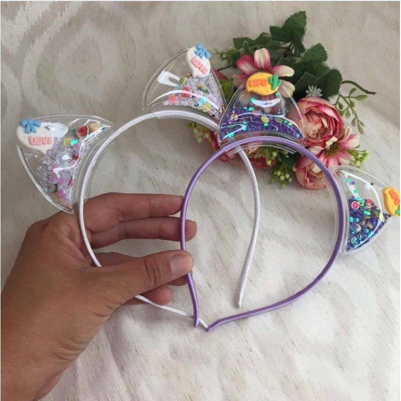 tiara orelha de gato gatinho