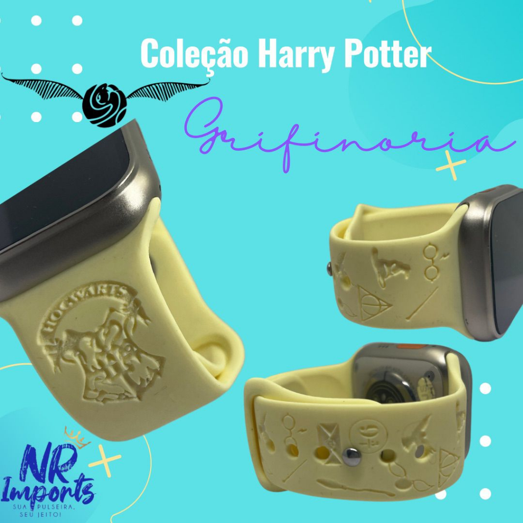 Pulseira Smartwatch Harry Potter - Personalizada - Compativel com todos os modelos de Smartwatch