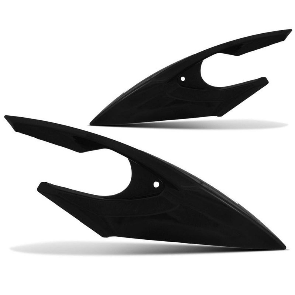 Carenagem Moto Lateral Do Farol Yamaha Fazer 150 2014 Par Bananinhas Peças Acessórios Cromo Forte
