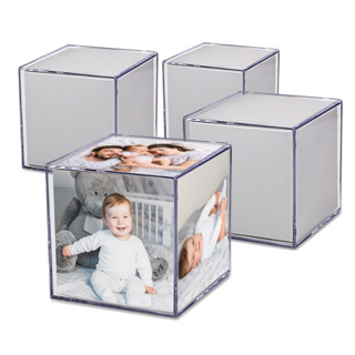 Foto Cubo de Acrílico Decorativo 7x7cm Médio