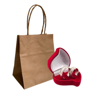 50 Mini Sacolas Papel Kraft 12x8,5x16cm Loja Presente Acessórios Lembrancinha Semijoias Festa Doce em Oferta na Shopee