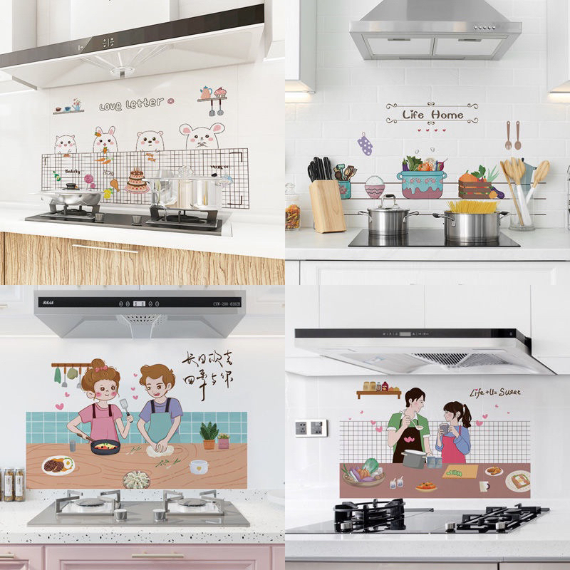 Adesivo De PVC À Prova De Óleo De Cozinha E D'água Autoadesivos Pra Fogão Simples Resistentes A Altas Temperaturas 60x90 em Oferta na Shopee