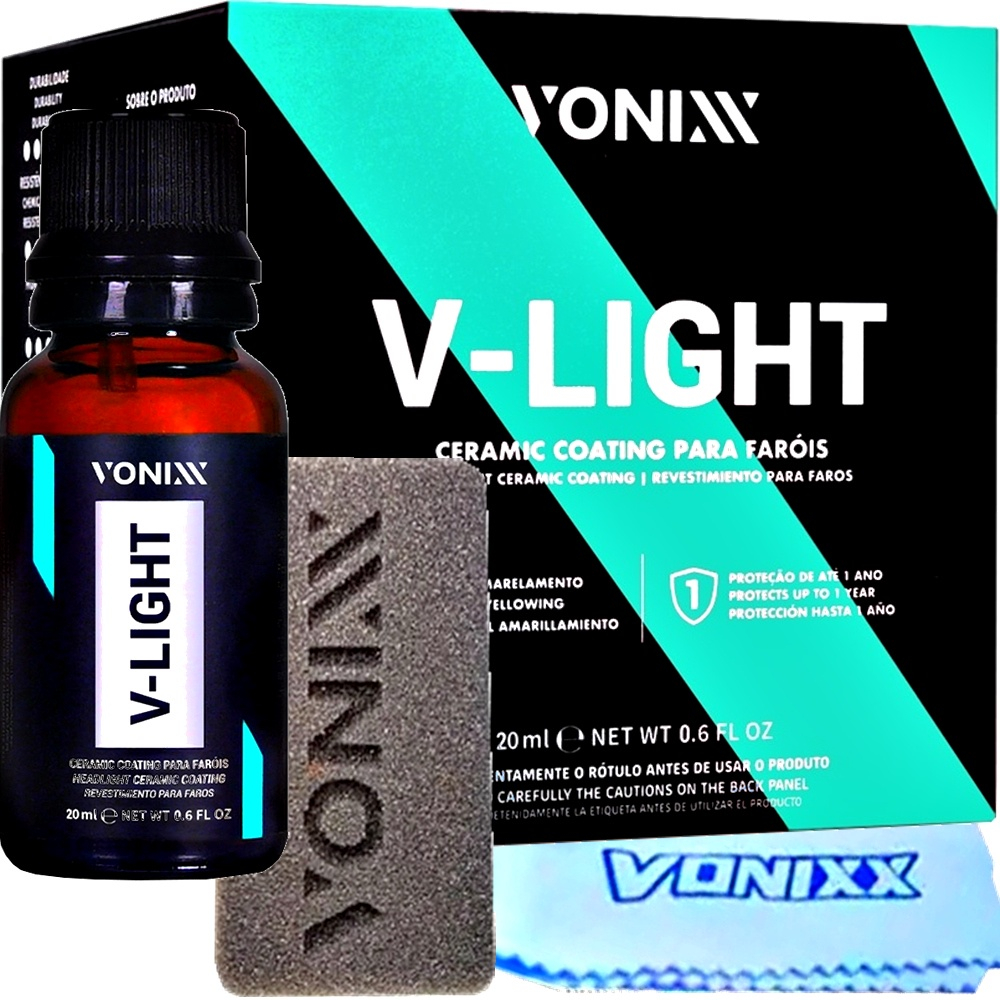 V-Light Vonixx Vitrificador Faróis 20ml Tira Amarelo Coating - Spare Parts and Accessories for Vehicles