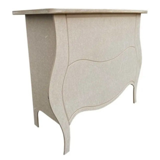Cômoda Bombe G Para Decoração e cenários de Festa MDF Cru Multiuso