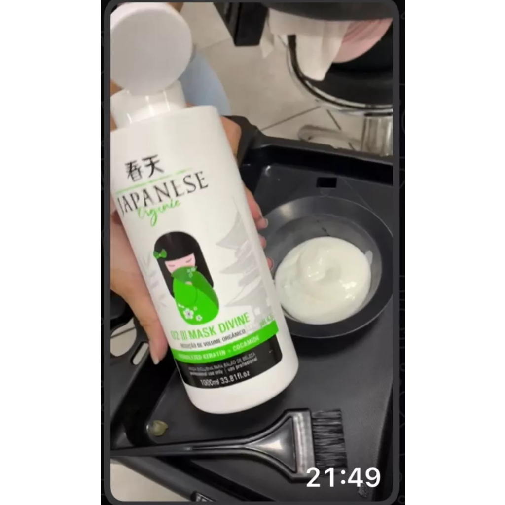 Kit Escova Progressiva Japonesa Ativos Orgânicos JAPANESE STYLE ORGANIC 1lt