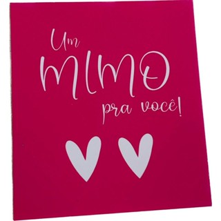 50 tags card para brincos com furo frase " Um mimo pra você " brinde para cliente
