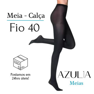 Meia-Calça AZULIA - Fio 40 - Preta