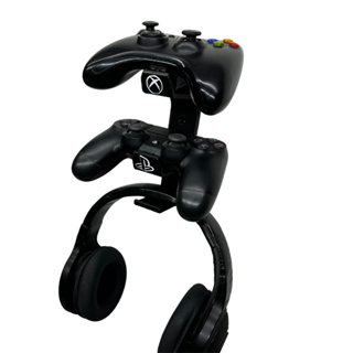 Suporte De Parede Para 2 Controles Compatível Com Xbox One, Ps4, Ps3, Ps5, Dualsense e Nintendo + Headset + Parafusos em Oferta na Shopee