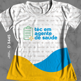 Camiseta Adulto Tec em agente de saude ref2
