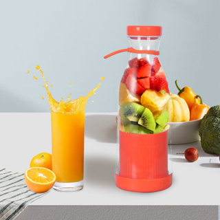 NOVO - Mini Liquidificador e Garrafinha 2 em 1 Com Alça de Silicone Portátil Recarregável 380ml em Oferta na Shopee