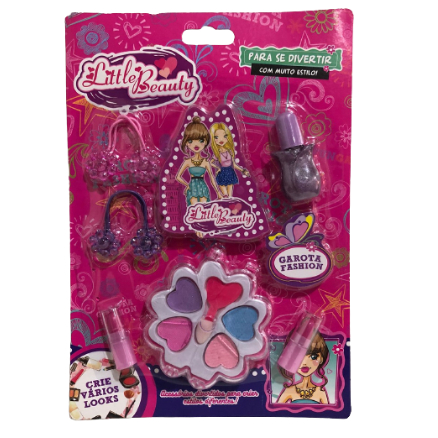 Kit de Maquiagem Infantil com Sombra e acessórios Little Beauty em Oferta na Shopee