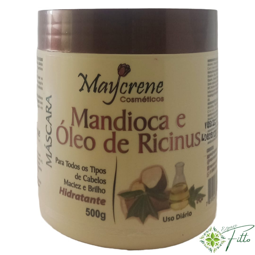 Máscara de Tratamento Capilar de Mandioca Maycrene - 500g