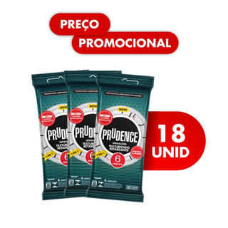 Kit Promocional 18 Preservativo Camisinha Sensações Texturizado Retardante Prudence. em Oferta na Shopee