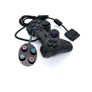 Controle ps2 com fio Cor Preto